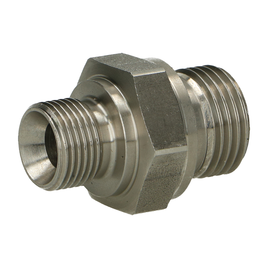 Adattatore A Barbiglio In Acciaio Inox Mvated - 1/8" NPT Maschio A 3/8" (10mm) Per Acqua/olio - Foto 1