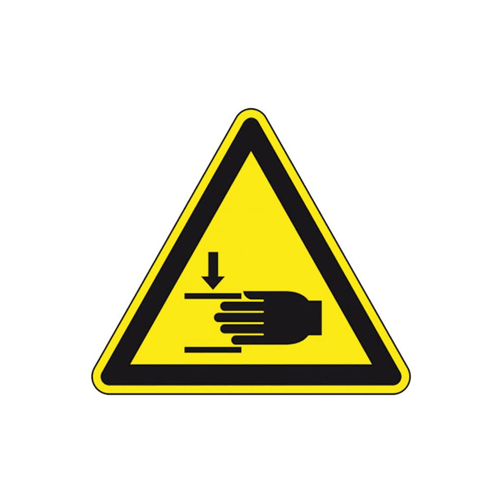 Spare part image Adesivo di avvertimento per la pinza a mano, ISO 7010