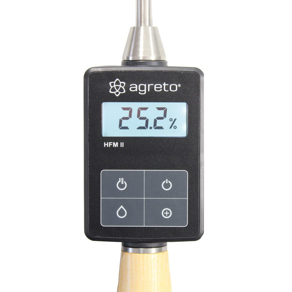 Misuratore di umidità portatile per fieno, misuratore di umidità digitale per cereali con display retroilluminato, misuratore di umidità multifunzionale in fibra per paglia Misuratore di umidità portatile per fieno, misuratore di umidità digitale per cereali con display retroilluminato, misuratore di umidità multifunzionale in fibra per paglia